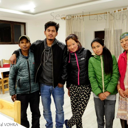 A Ladakhi family that runs a hotel and a restro