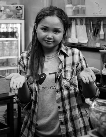 Portrait of a bakery owner in Chinatown Bangkok