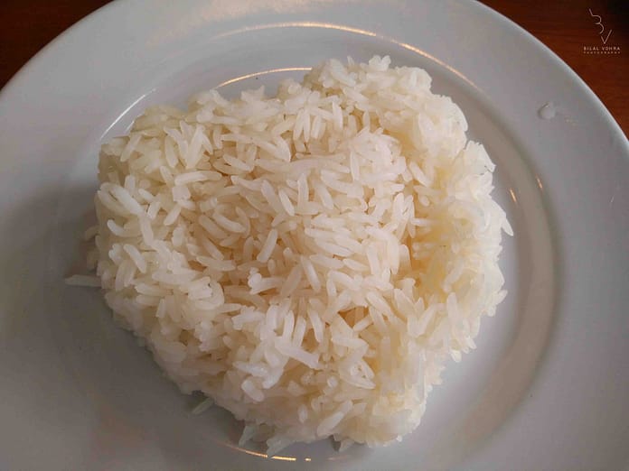 Boiled Rice Plating