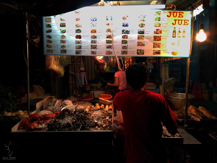 Bangkok street food scene